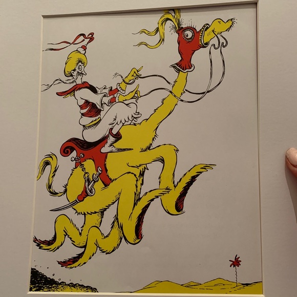 Set of 3 🔥DR. SEUSS LITHOGRAPH 1950 matted to 11x14" (New) - Picture 1 of 3